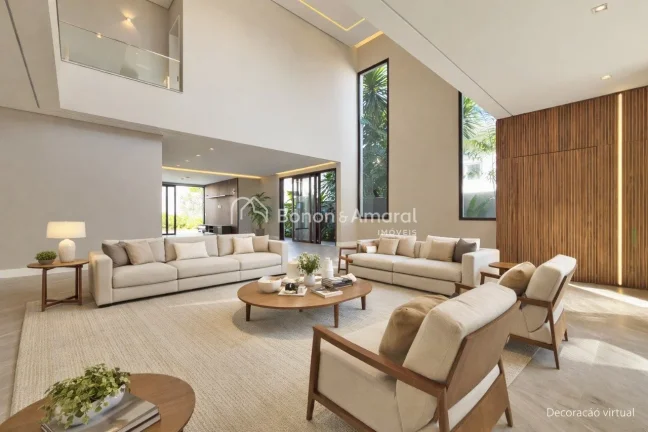 Imagem Casa de alto padrão à venda no Alphaville Campinas, com 4 suítes, ambientes amplos e excelente im...
