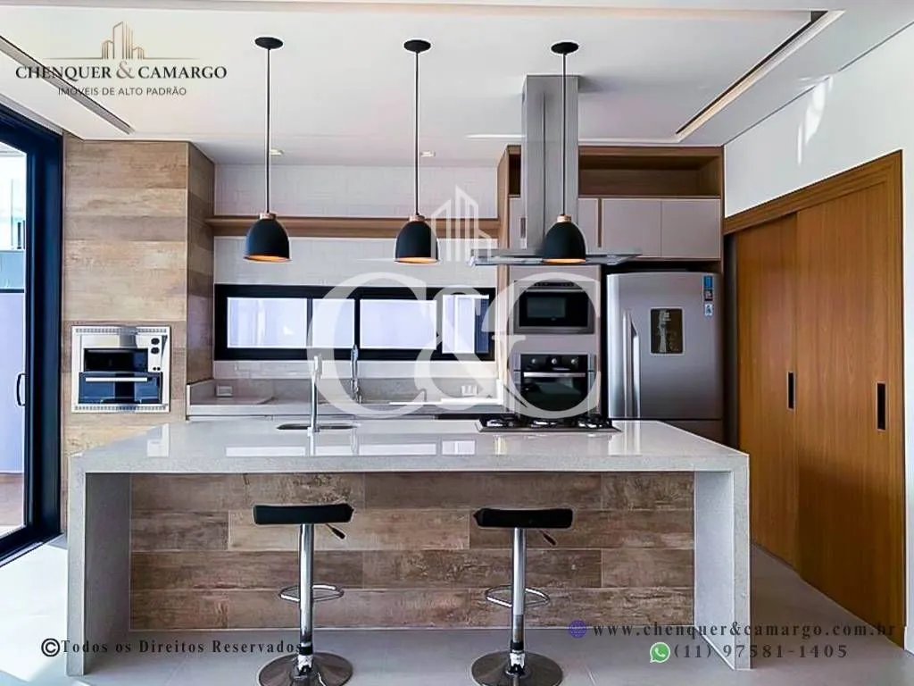 Imagem Casa à venda no Brisas Jundiaí, 265m², 4 suítes com varanda, piscina com SPA e vista Serra
