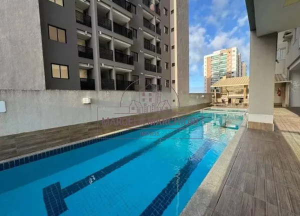 Imagem Apartamento com 3/4 armários planejados e vista para o mar