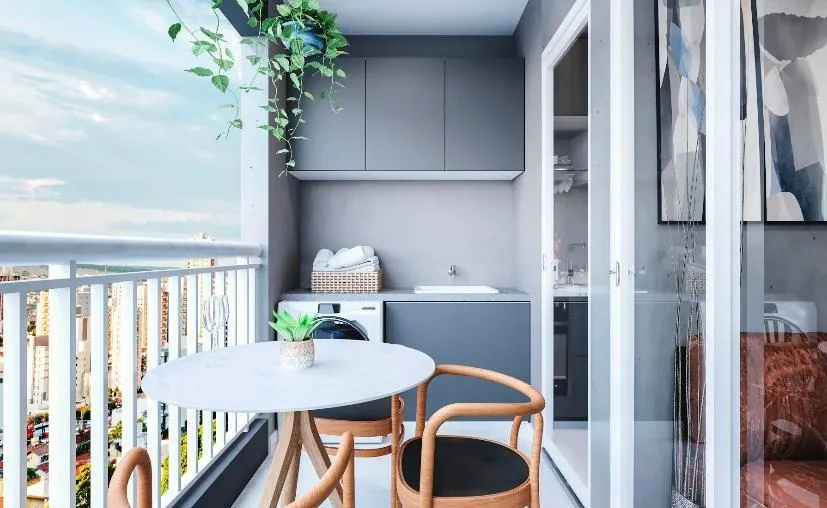 Imagem Apartamento Compacto Premium 39m² no Reserva Carvalho Residencial com 1 Dormitório Suíte