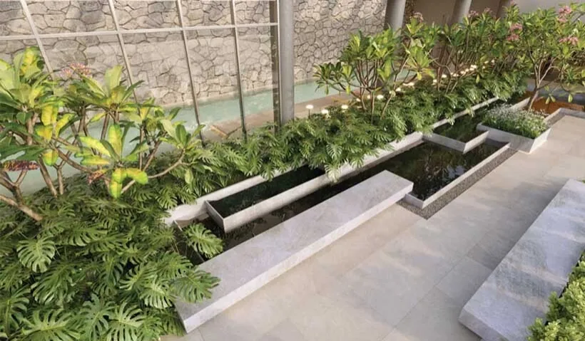 Imagem Com arquitetura contemporânea de linhas marcantes, um autêntico Lindenberg se eleva em meio à atm...