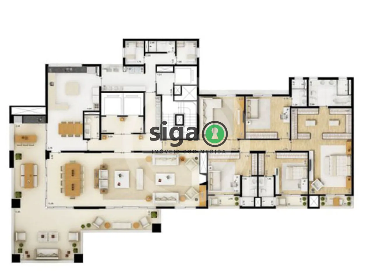 Imagem Apartamento Venda 04 quartos no Condomínio Sophistic Campo Belo