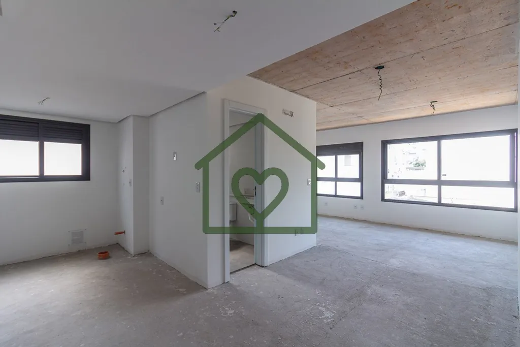 Imagem Excelente apartamento novo, ensolarado, 1 dormitório 45m2 com vaga de garagem em prédio com salão...