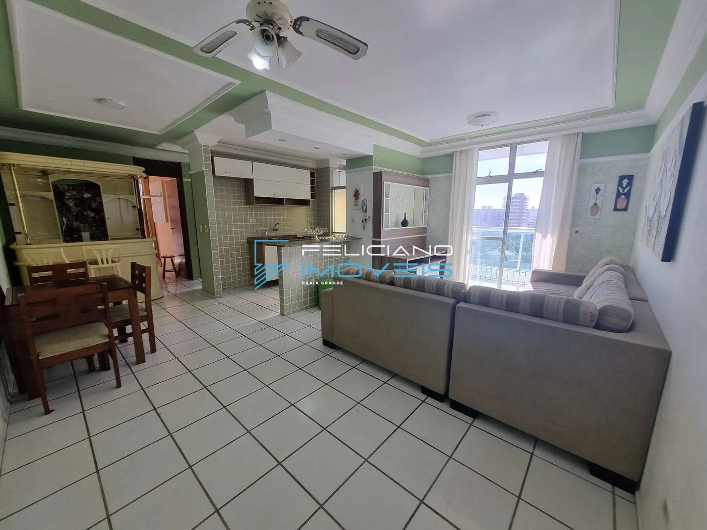 Imagem Apartamento com 2 quartos, Caiçara, Praia Grande - R$ 467 mil, Cod: 5971