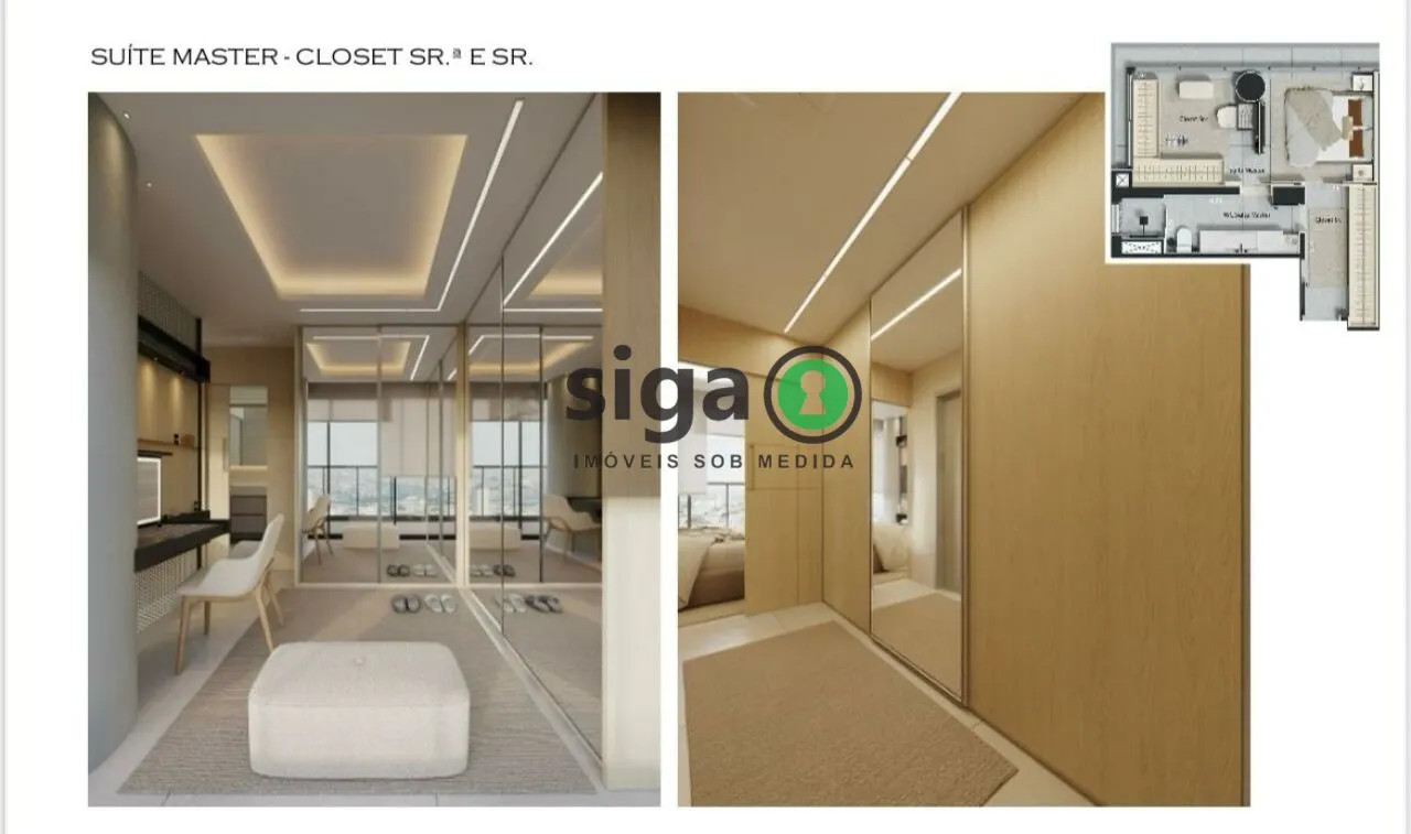 Imagem Apto à Venda com 176m², com 3 suites, 2 vagas na Vila Olímpia, no contrapiso, recém entregue