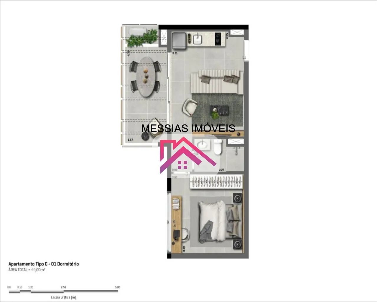 Imagem APARTAMENTO DE 2 DORMITORIO 1 VAGA - CASA OMAGUAS