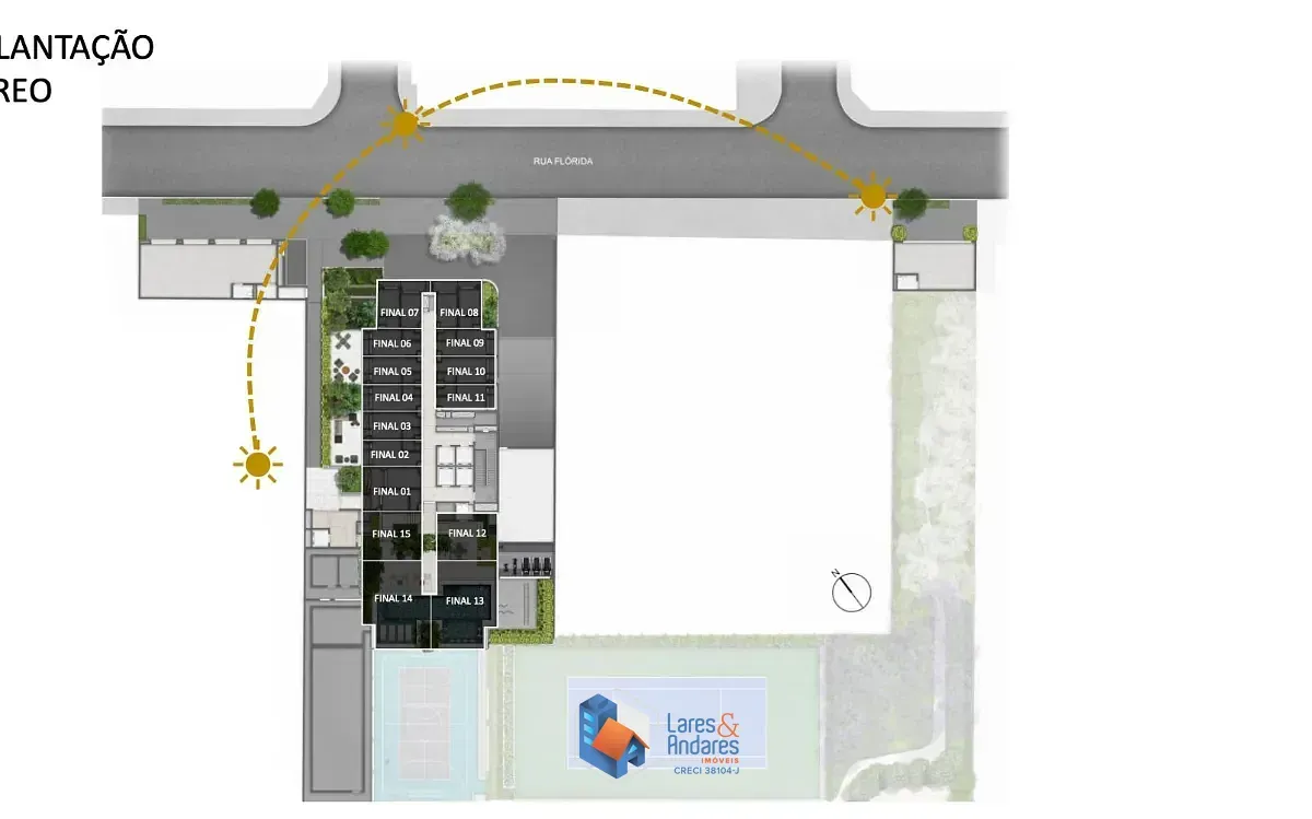Imagem Apartamento para venda em Cidade Monções com 1 quarto, sendo 1 suíte, 33m²