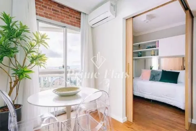 Imagem Flat disponível para venda no Bela Cintra Stay by Atlantica Residences, com 48,40m², 2 dormitórios e 1 vaga