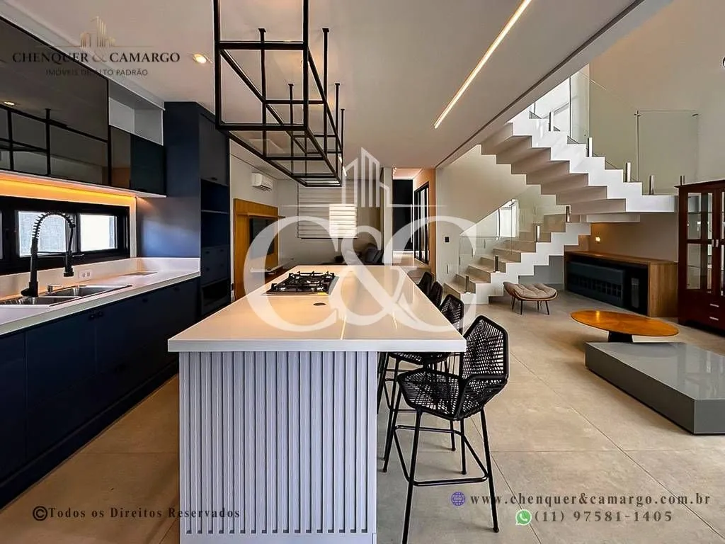 Imagem Casa Alto Padrão Mobiliada Reserva da Serra Jundiaí 4 Suítes Locação