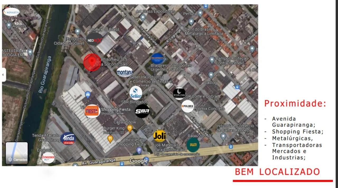 Imagem Ponto Industrial à Venda em São Paulo-SP, Vila Socorro 8.243,00 m²