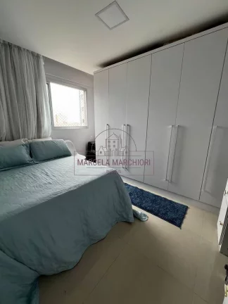 Imagem Apartamento da quadra da praia com vista para o mar, montado e decorado