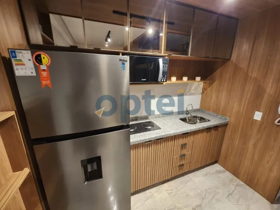 Imagem Loft de Luxo no Centro de São Bernardo: 1 quarto, 1 suíte, 1 sala, 1 banheiro, 1 vaga de garagem, 25m². Alugue já!