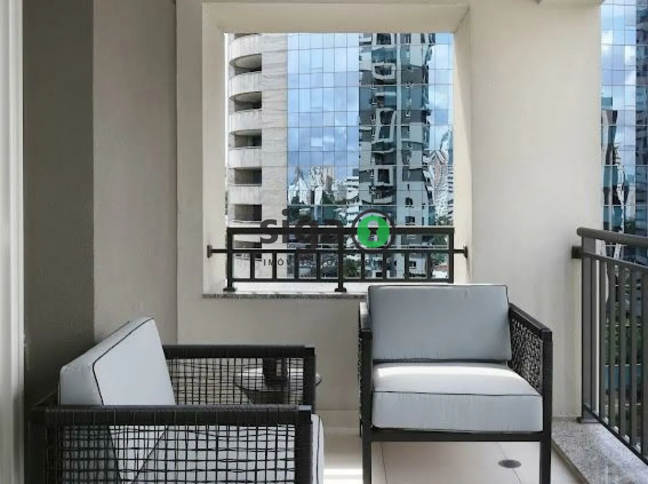 Imagem Studio com 64m², no Brooklin, com 1 quarto, 2 banheiros e 1 vaga, Mobiliado para Locação