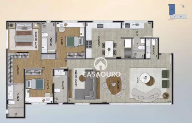 Imagem Apartamento com 3 quartos à venda, 140 m² - Santo Antônio - Belo Horizonte/MG