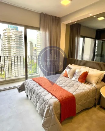 Studio de Luxo à Venda na Vila Nova Conceição: 1 Quarto, 1 Sala, 1 Banheiro em São Paulo-SP