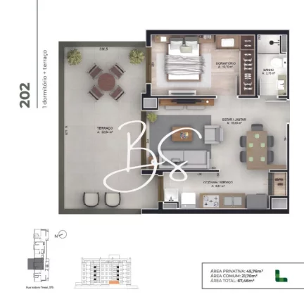 Imagem APARTAMENTO RESIDENCIAL em PORTO ALEGRE - RS, JARDIM BOTÂNICO