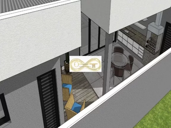 Imagem Casa térrea no Reserva Real Paulínia com 3 suítes, 1 com closet, armários, espaço gourmet, pé direito alto, piso vinílico, sistema solar, fino acabamento. Infraestrutura pronta para ar condicionado, energia fotovoltaica e som ambiente. Projeto em obra com
