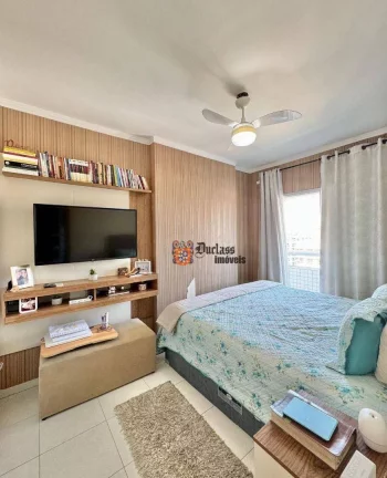 Imagem Apartamento com 3 dormitórios à venda, 123 m² por R$ 800.000 - Vila Guilhermina - Praia Grande/SP