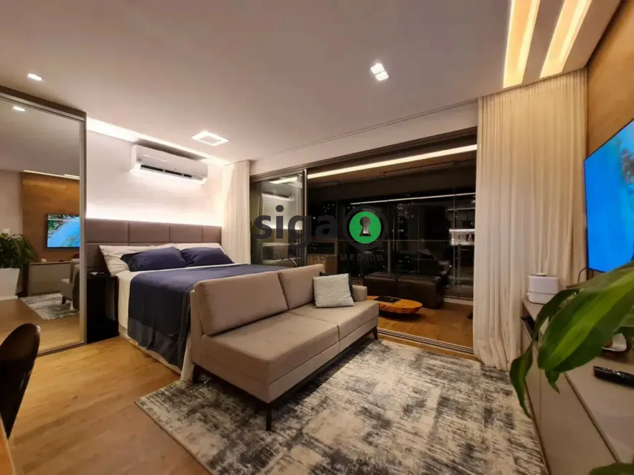 Foto do imóvel Studio de Alto Padrão no Habitarte I com Acabamentos Exclusivos.