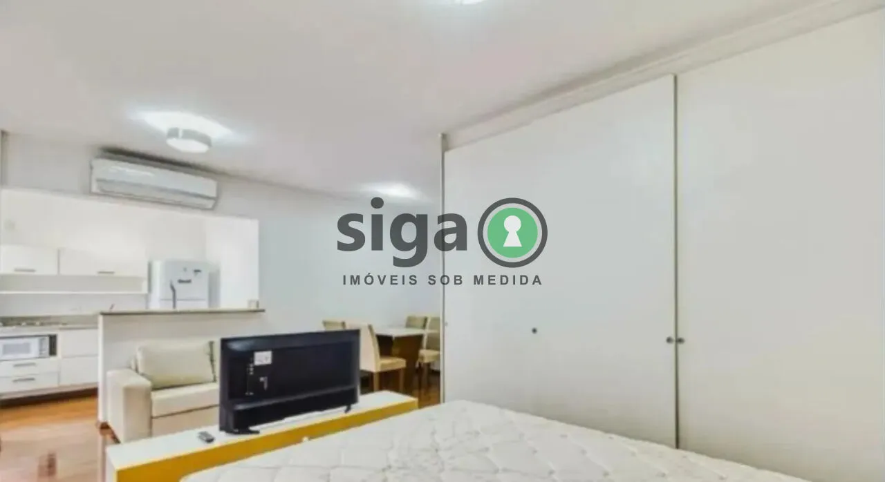 Imagem Apartamento Mobiliado para Venda - 1 Dormitório, 1 Vaga - Vila Nova Conceição