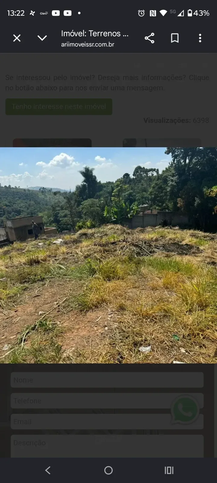 Imagem Terreno à Venda, 414 metros em Jardim Villaça - São Roque