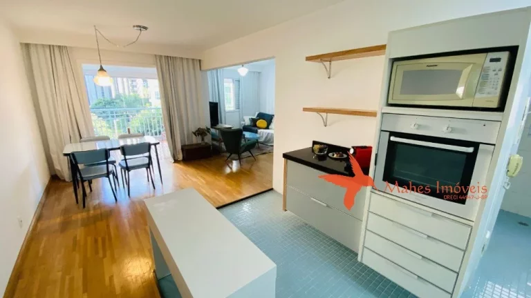 Foto do imóvel Apartamento mobiliado para locação na Consolação, São Paulo-SP: 2 quartos, 1 suíte, 2 salas, 1 banheiro, 1 vaga, 80m². Encontre seu novo lar!
