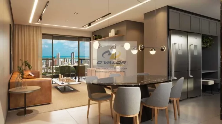 Imagem Vendo apartamentos em construção, na Av. Ruy Carneiro, de 96 m² a 122 m², com 3 quartos ou 3 suítes e 2 vagas
