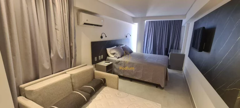 Imagem Flat com projetados e vista para o mar da praia de Manaíra -FL0075