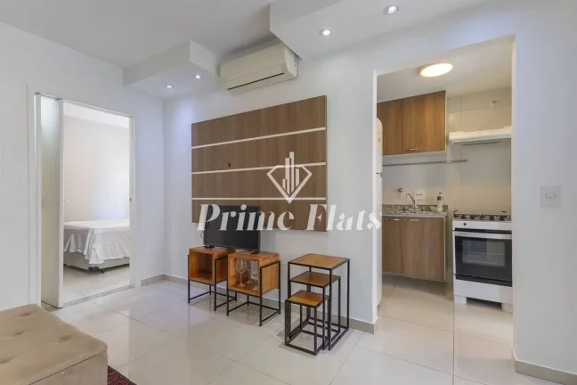 Imagem Flat disponível para locação no May Way Jardins, com 48m², 1 dormitório e 1 vaga