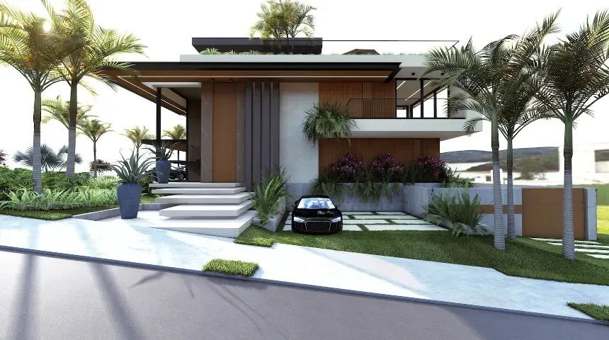 Imagem Terreno com projeto Arquitetonico com 1059 m² e Vista 360º no Ponto Mais Alto do Condomínio Le Portier Nautic Residence - Represa Itupararanga