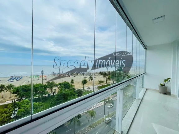 Imagem Apartamento em Santos, na orla da praia com vista mar