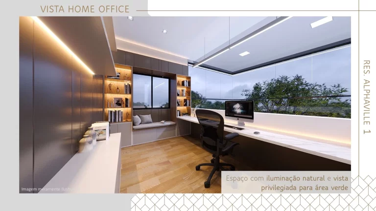 Imagem Alphaville, 4 suítes com closet, 6 vagas na garagem 500mts
