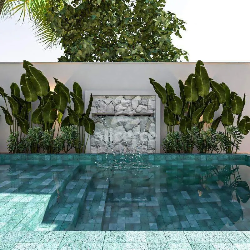 Imagem Casa com piscina, de Alto Padrão, 3 dorm. com suíte, no Green Village - São Sebastião, Palhoça/SC