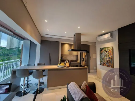 Imagem Apartamento mobiliado com 102 m², à venda por R$ 1.190.000- Alphaville