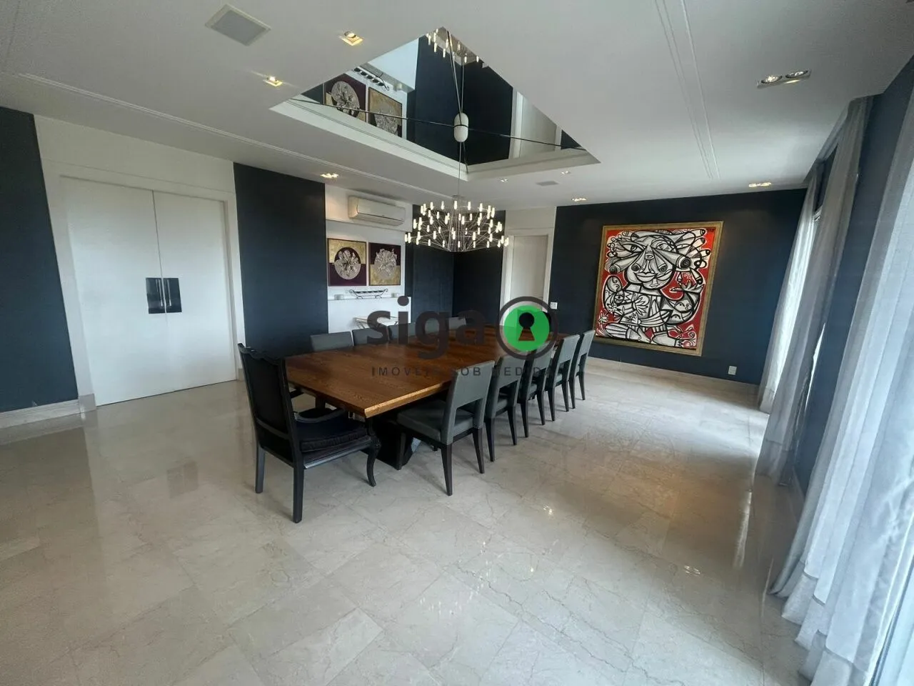 Imagem Apartamento mobiliado para locação no Panamby, de 606 m2, 4 suítes e 6 vagas