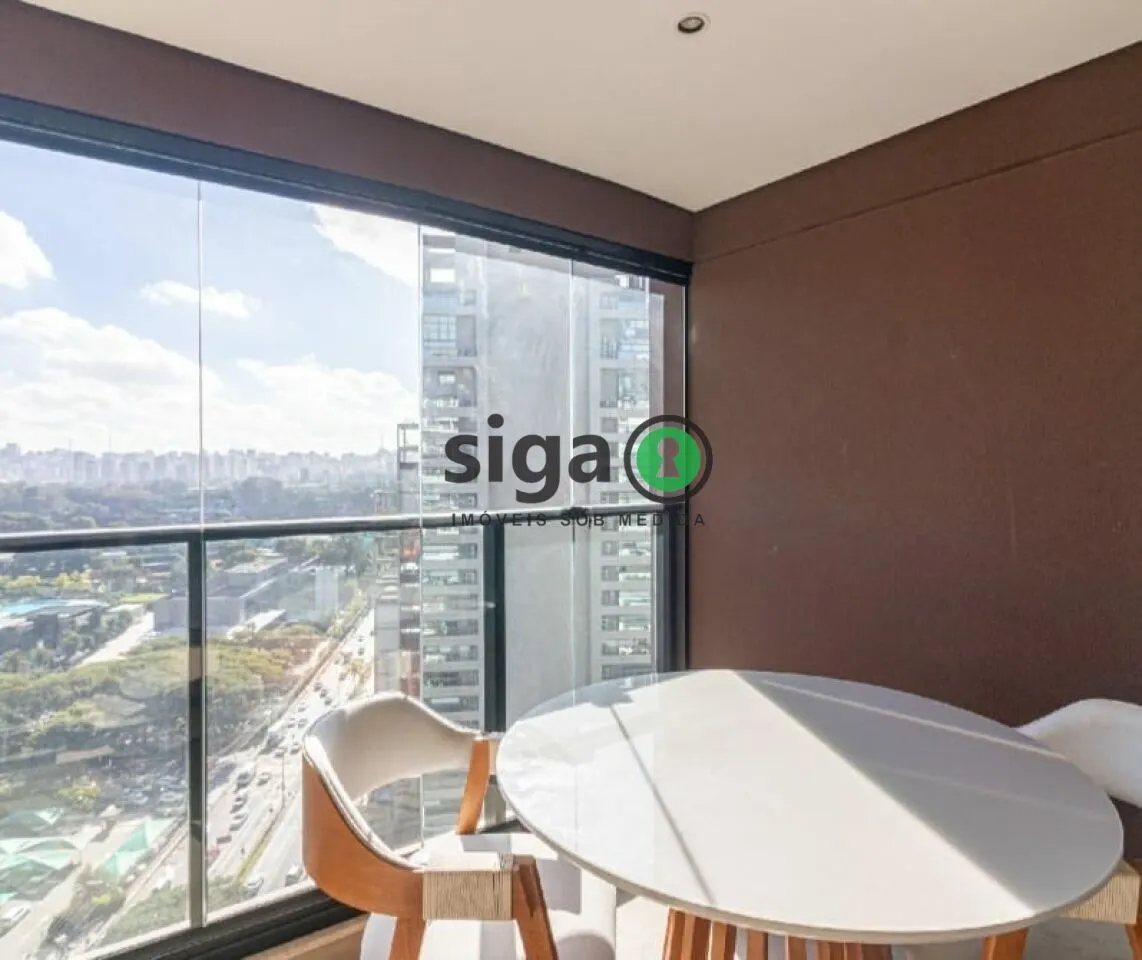 Imagem Apartamento 30m² para locação mobiliado, localizado em Moema.