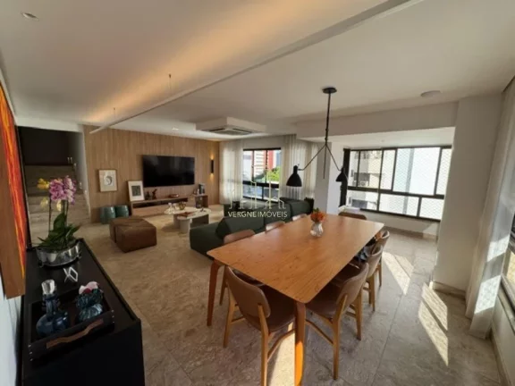 Imagem Excelente apartamento mobiliado decorado com três suítes a venda no caminho da Arvores