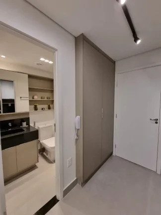 Imagem Imperdível - Apartamento para Venda ou Locação no Brooklin, São Paulo-SP: 1 quarto, 1 banheiro, 24m².