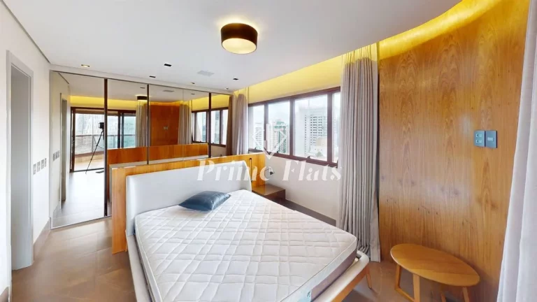 Imagem Flat disponível para locação no Cyrela by Pininfarina no Itaim Bibi, com 96m², 1 dormitório e 4 vagas