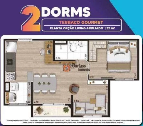 Imagem Apartamento com 2 dormitórios à venda, 37 m² por R$ 252.600,00 - Paraíso do Morumbi - São Paulo/SP