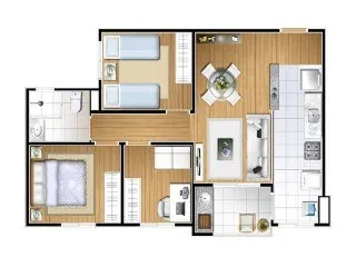Imagem Apartamento 2 quartos em Vila Pires Santo André Sp, comprar apartamento 2 dormitórios em Santo André SP, apartamento para venda em Santo André SP, ap