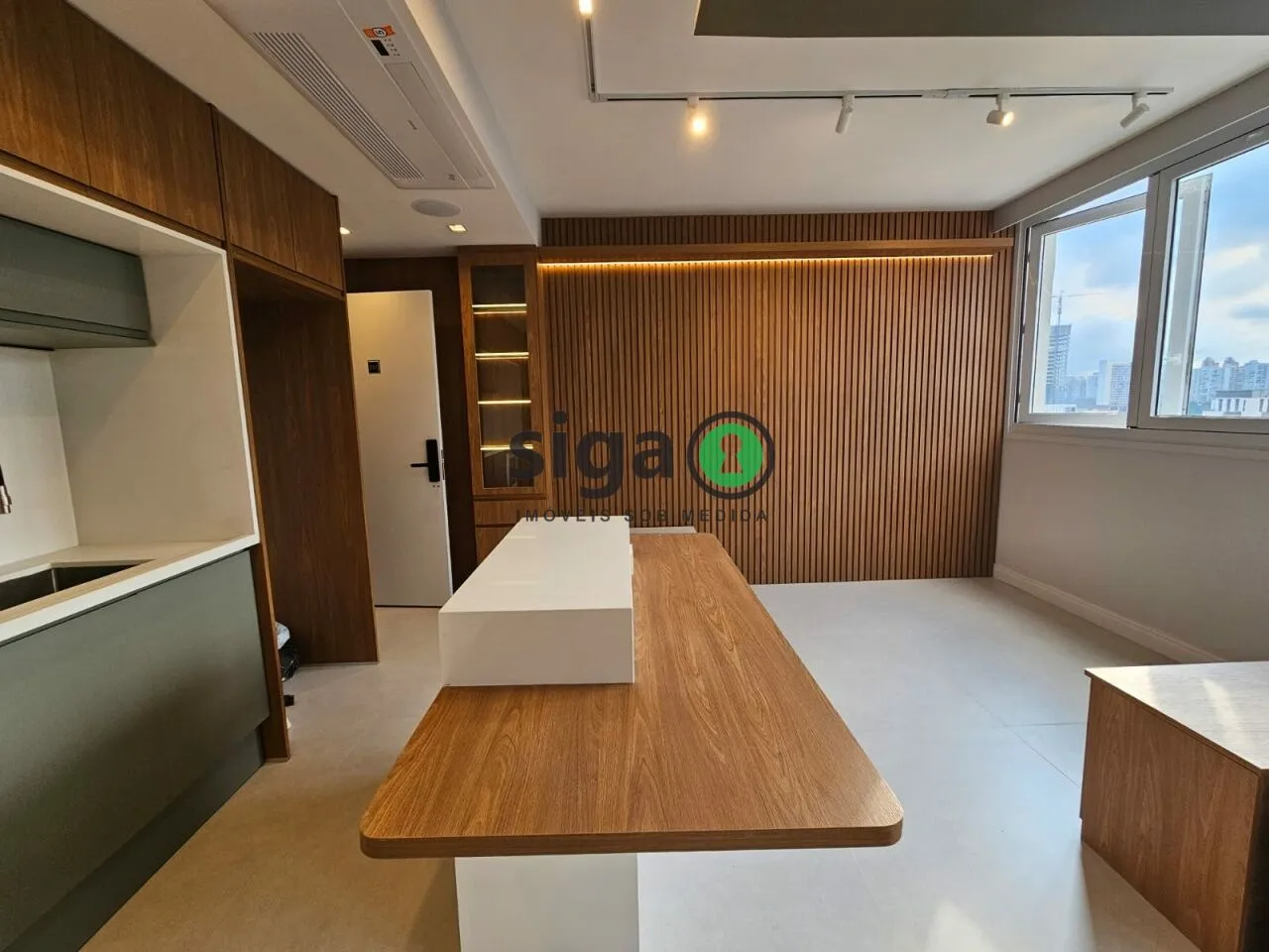 Imagem Apartamento 48m² para locação, mobiliado, 2 quartos, localizado na Chácara Santo Antônio, São Paulo.