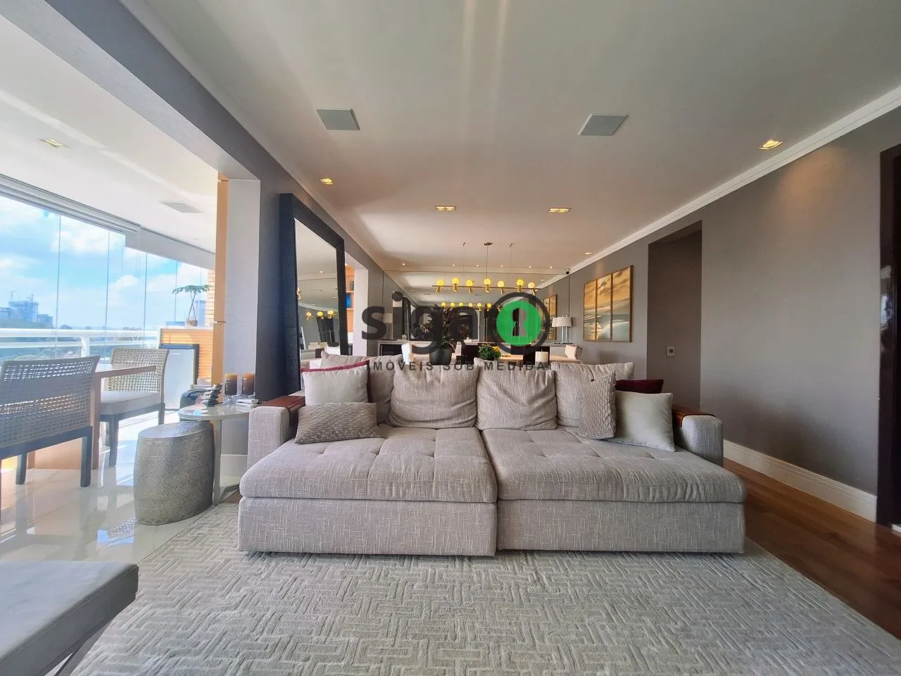 Imagem Apartamento à venda de 171 m² com 3 suítes, 3 vagas e lazer completo no Cristais da Terra