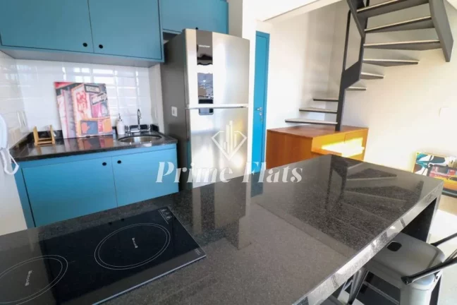 Imagem Flat disponível para locação no Condomínio Edifício Urbano Duplex na Vila Nova Conceição, com 50m², 1 dormitório e 1 vaga de garagem