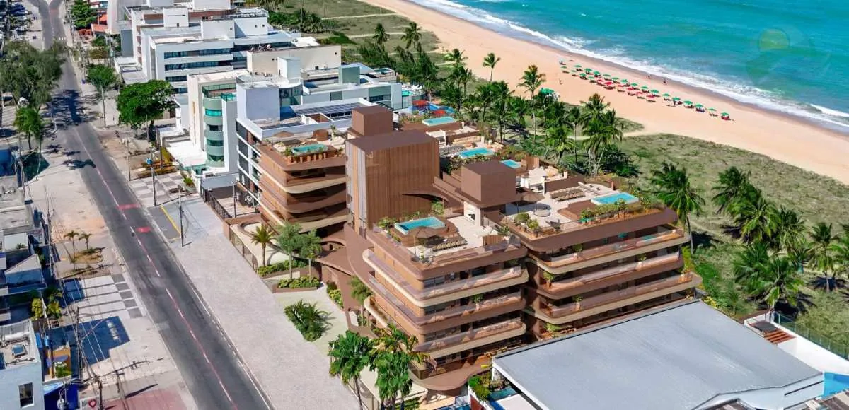 Imagem Cobertura de Luxo, 4 Suites, 271m2, VENDA, Pé na areia, João Pessoa, Paraíba.