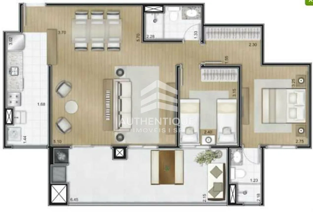Imagem PRACA JARDIM VALPARAISO SANTO ANDRE - Apartamento na Vila Valparaíso, Santo André à venda