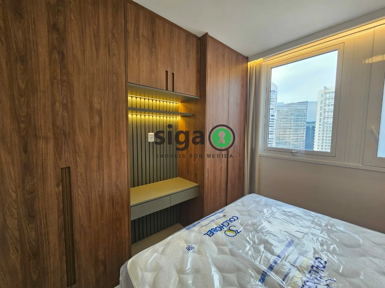 Imagem Apartamento para locação 38m² com vaga todo mobiliado localizado na Chácara Santo Antônio, São Paulo