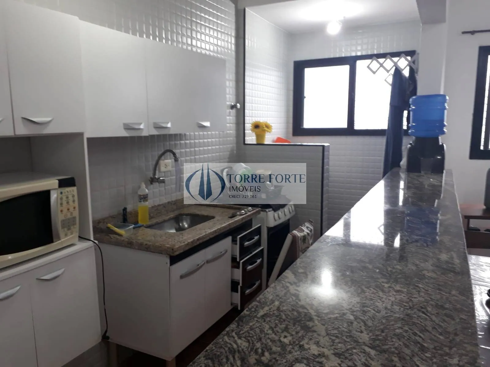 Imagem Apartamento mobiliado 1 dormitorio com vaga Ocian Praia Grande