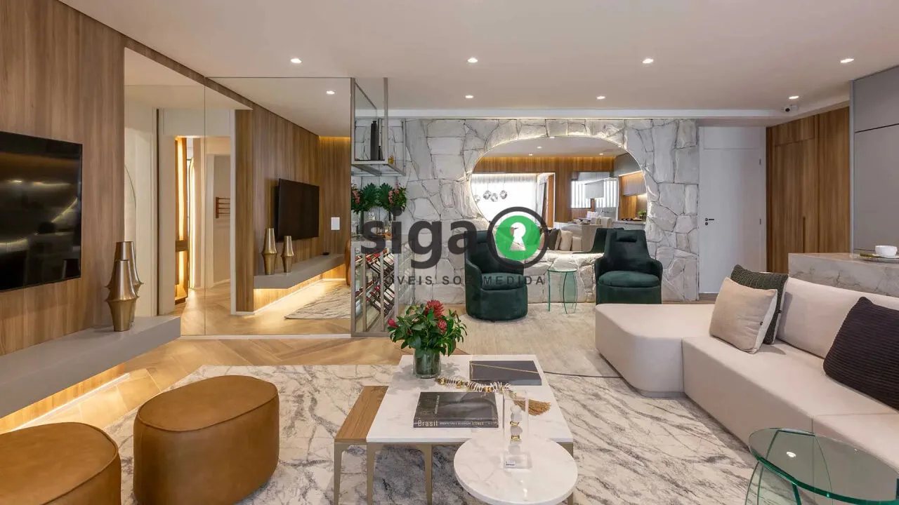 Imagem Apartamento à venda no Brooklin ? 100m², 3 dormitórios, 2 vagas com quadra de Tênis!