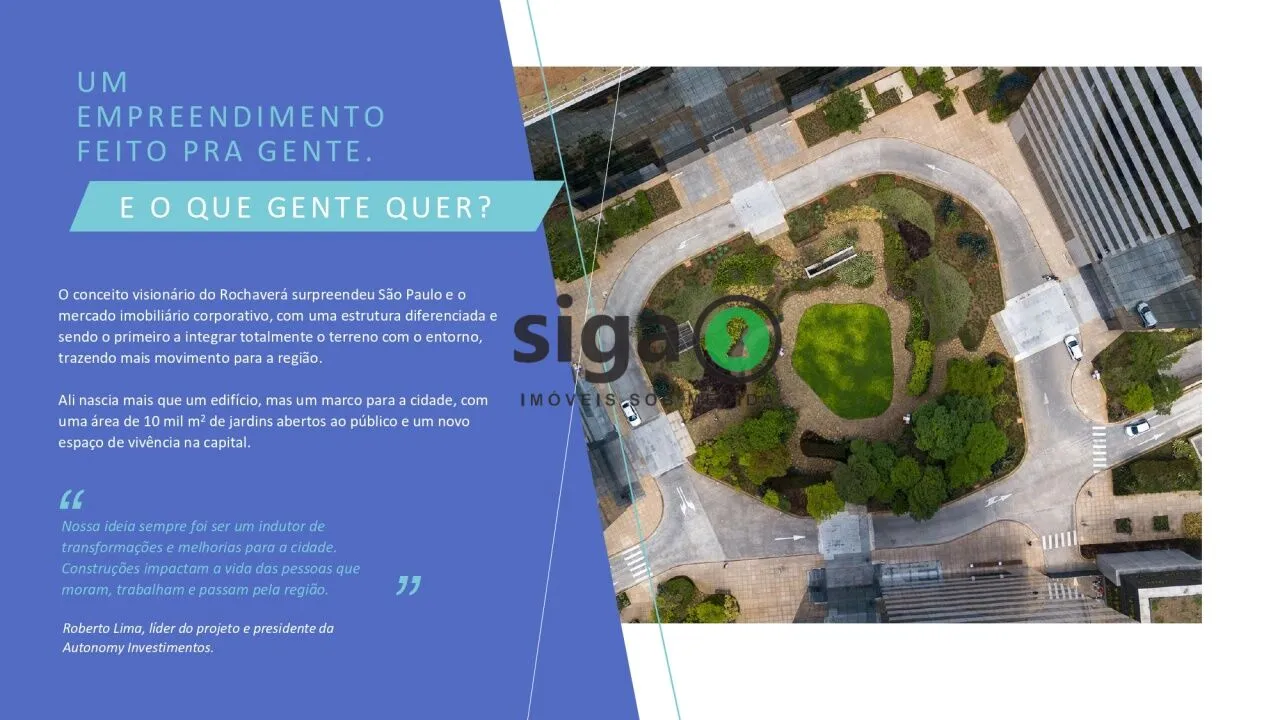 Imagem CONJUNTO COMERCIAL 759M² PARA LOCAÇÃO NO ROCHAVERA COPORATE NO BROOKLIN CHUCRI ZAIDAN
